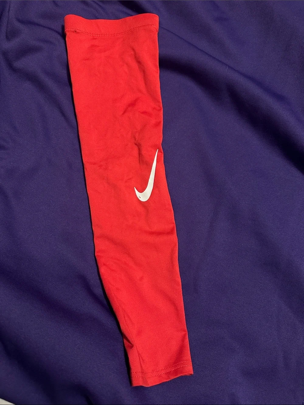 Nike, Red arm sleeve, men baseball , left arm